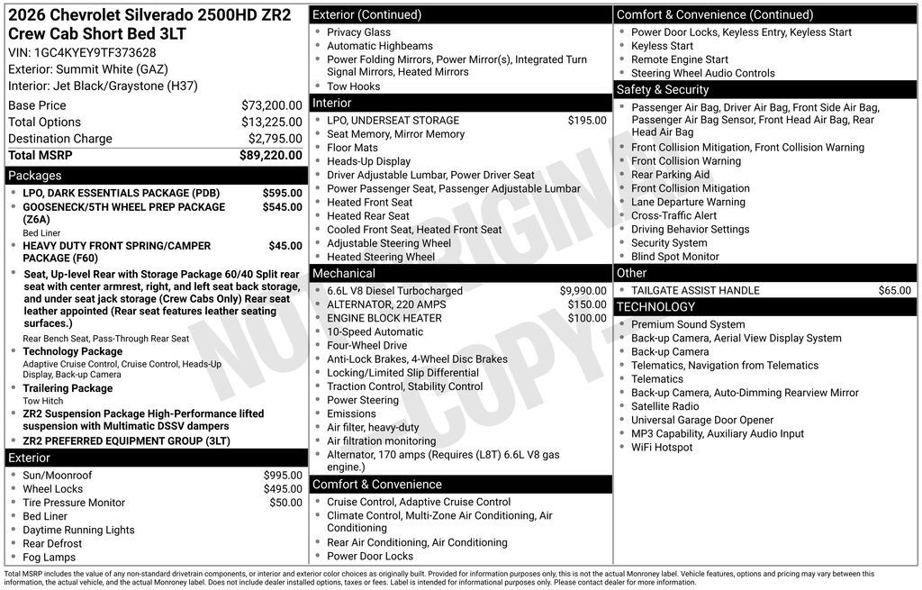 2026 Chevrolet SILVERADO 2500