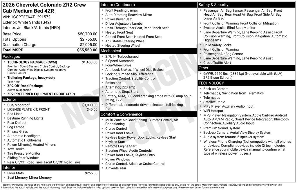 2026 Chevrolet COLORADO