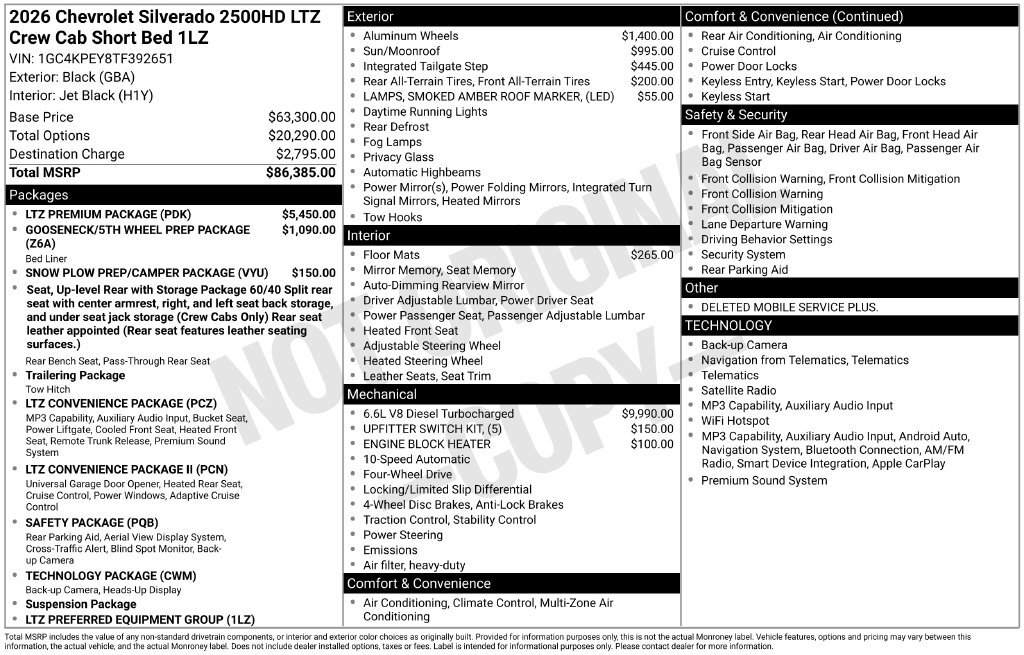 2026 Chevrolet Silverado 2500