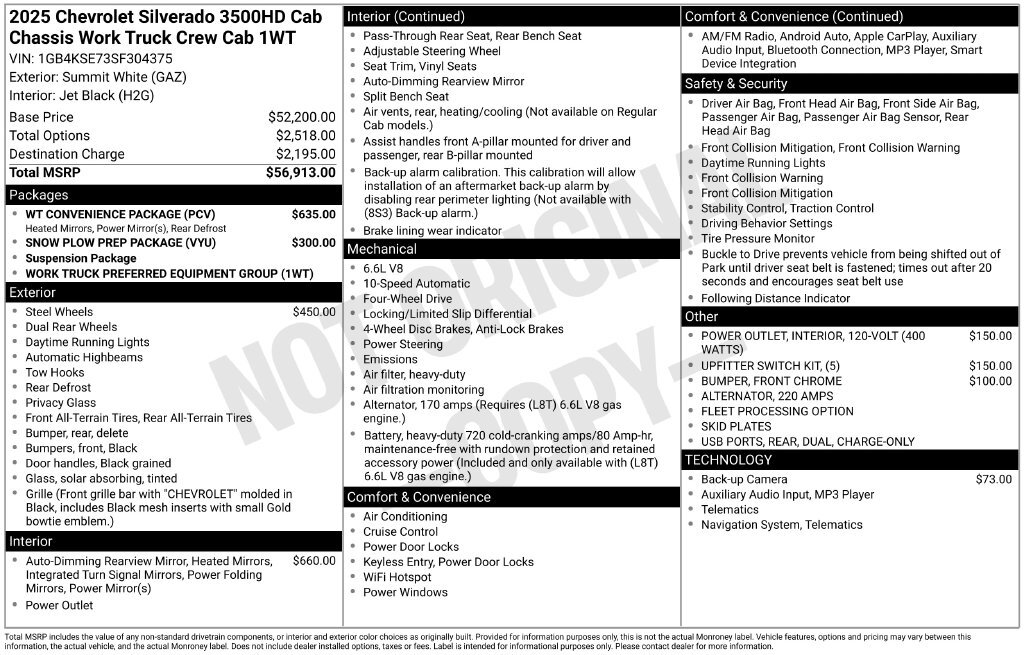 2025 Chevrolet SILVERADO 3500