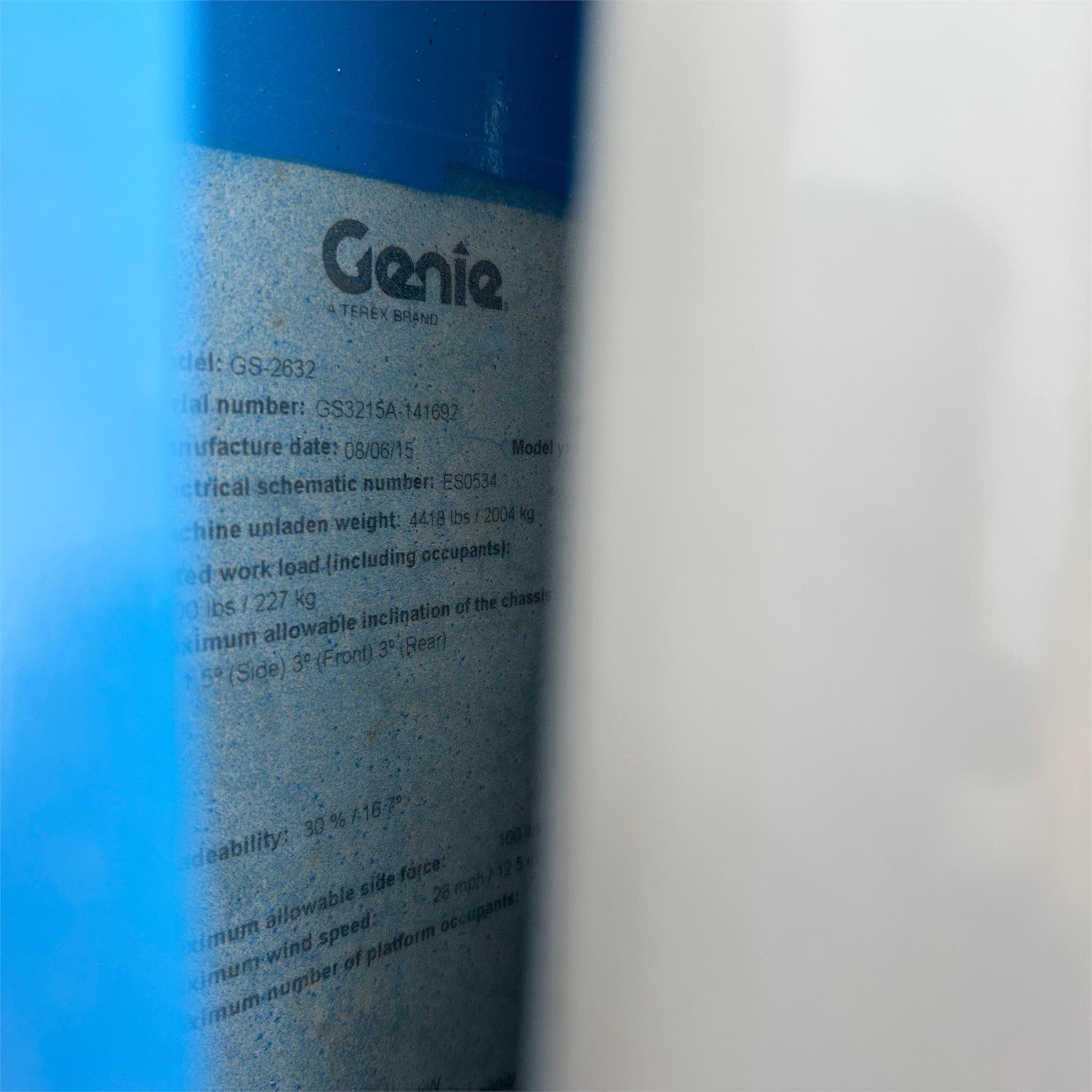 2015 Genie GS-2632