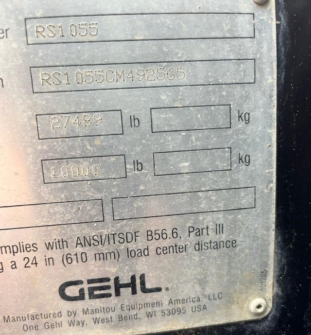 2020 Gehl RS10-55 MARK 74