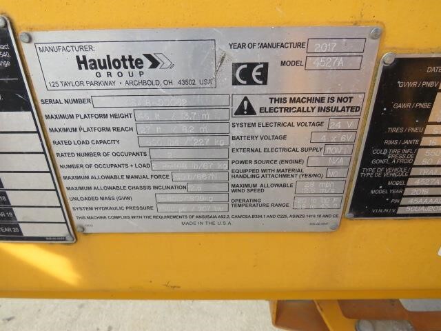 2018 Haulotte 4527A