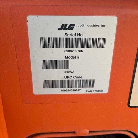 2018 JLG 340AJ