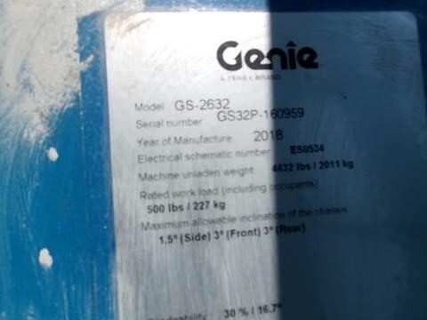 2017 Genie GS-2632