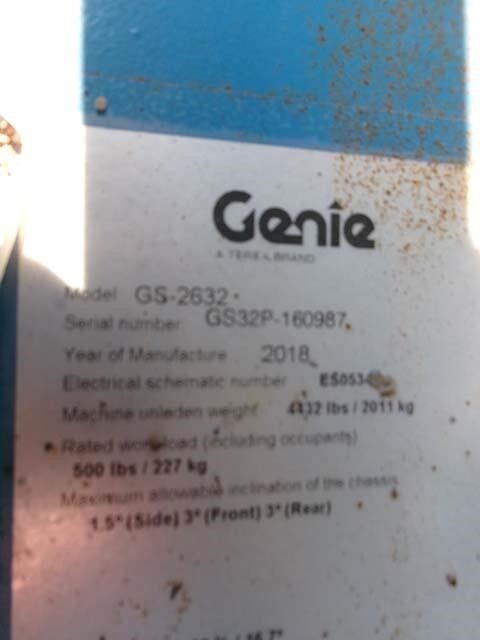 2018 Genie GS-2632
