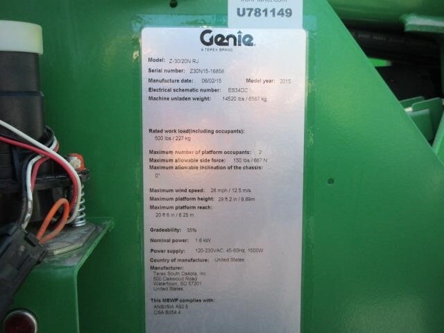 2015 Genie Z-30/20N RJ