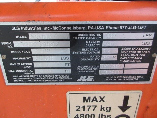2018 JLG 340AJ