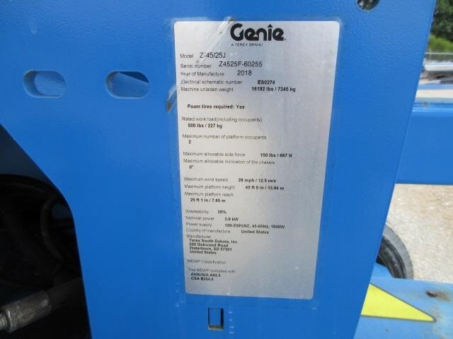 2018 Genie Z-45/25J DC