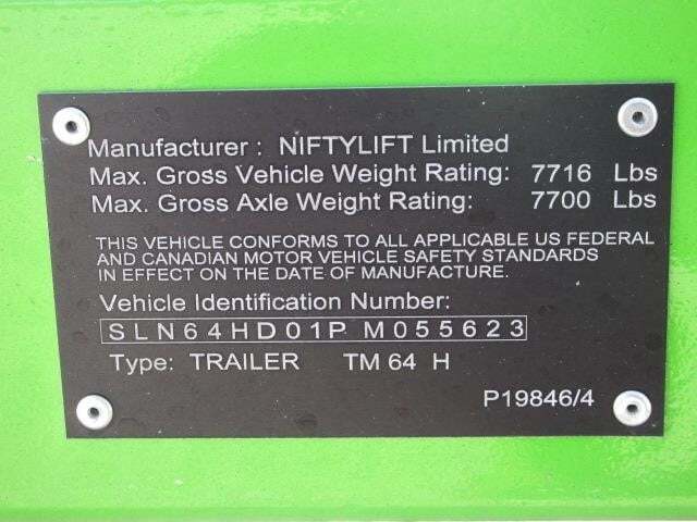 2023 Niftylift TM64