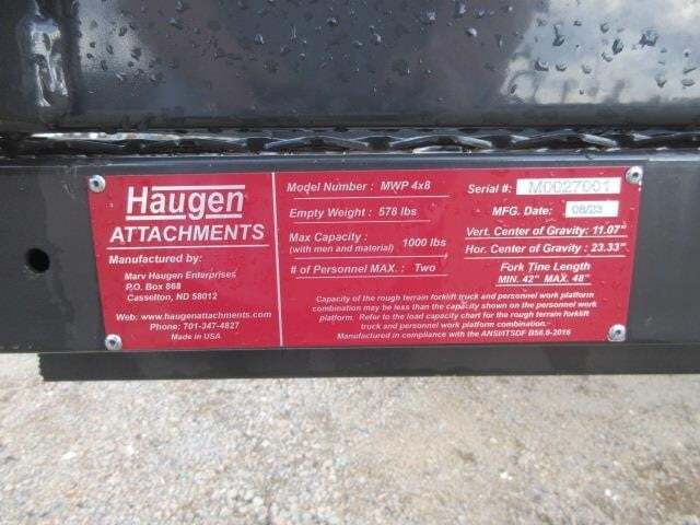 2025 Haugen MWP 4X8