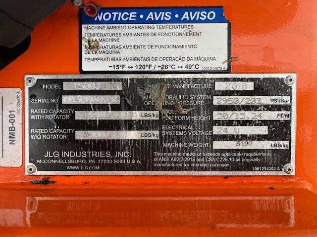 2018 JLG T500J