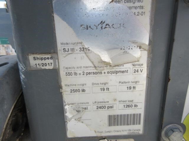 2018 Skyjack SJ3219