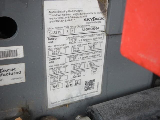 2021 Skyjack SJ3219-14