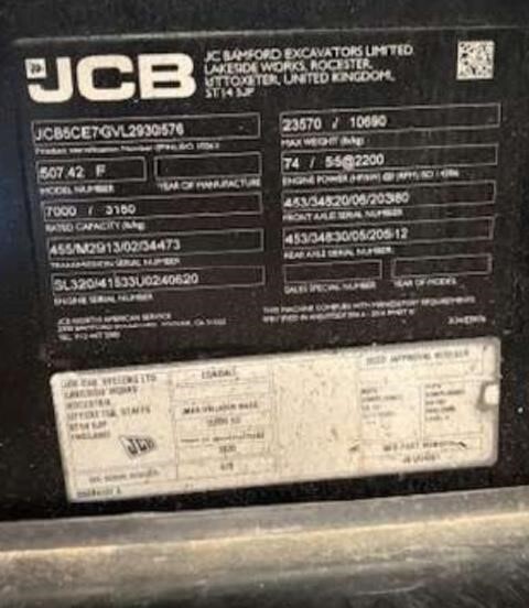 2021 JCB 507-42 Picture 15 2021 JCB 507-42-15