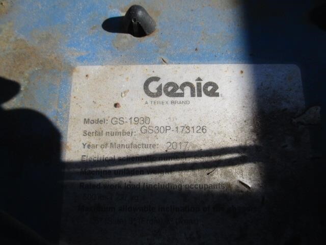 2017 Genie GS-1930-15