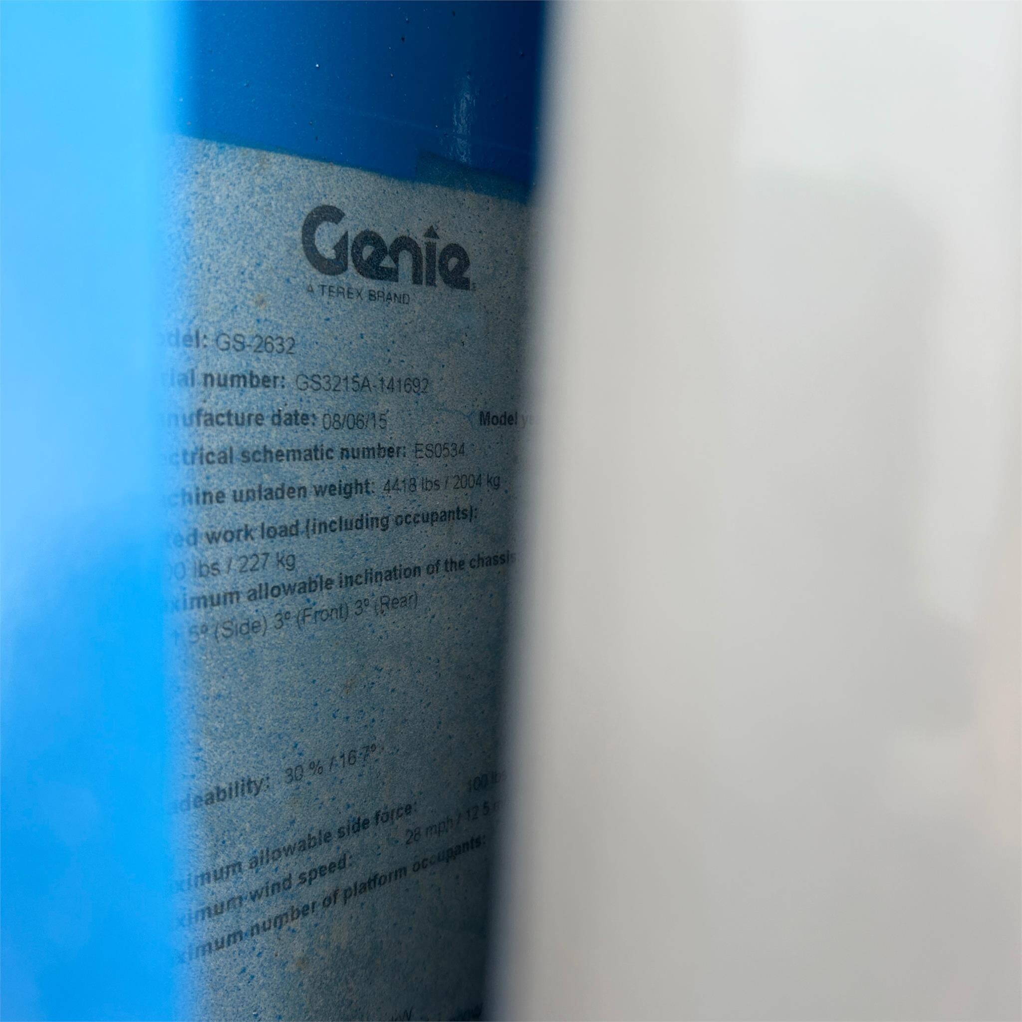 2015 Genie GS-2632 Picture 16 2015 Genie GS-2632-16