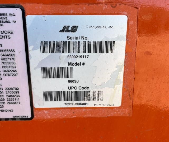 2016 JLG 860SJ Picture 22 2016 JLG 860SJ-22