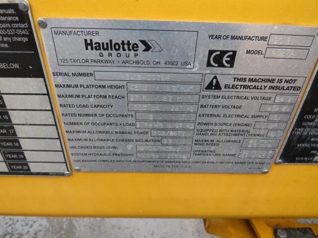 2018 Haulotte 4527A Picture 19 2018 Haulotte 4527A-19