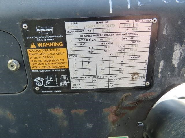 2018 Doosan G25P-5-24
