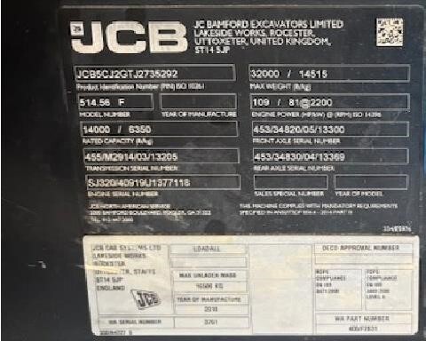 2018 JCB 514-56 Picture 21 2018 JCB 514-56-21