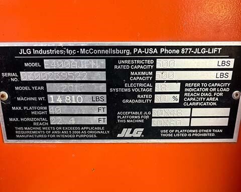 2018 JLG E400AJPN-15
