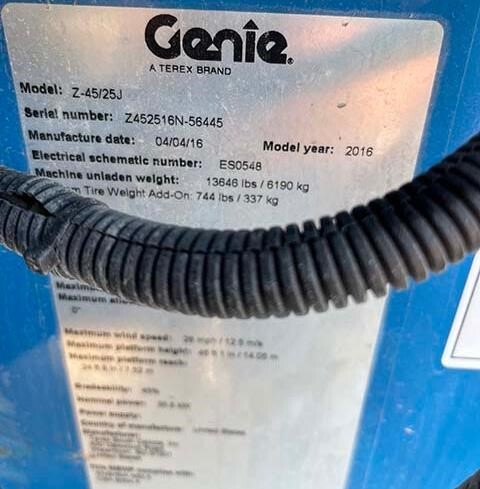 2016 Genie Z-45/25J IC Picture 17 2016 Genie Z-45/25J IC-17