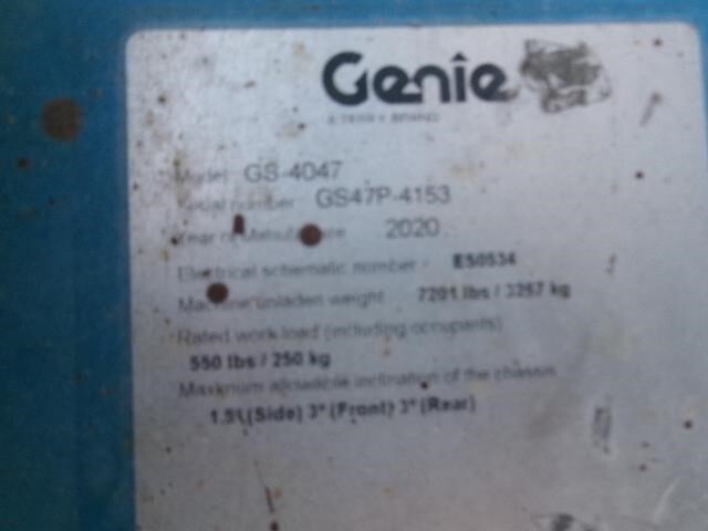 2020 Genie GS-4047 Picture 12 2020 Genie GS-4047-12