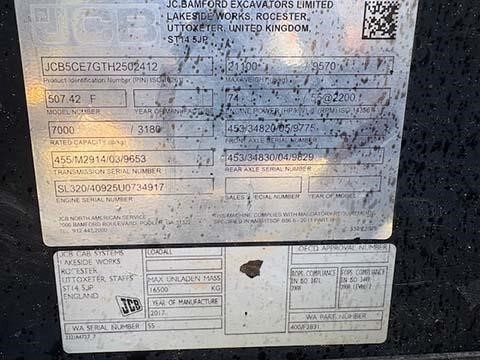 2017 JCB 507-42 Picture 14 2017 JCB 507-42-14