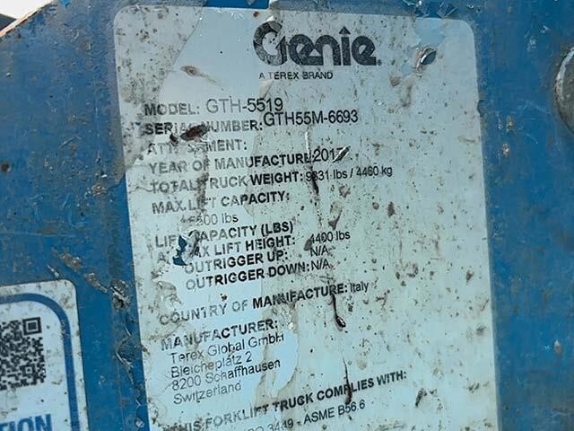 2017 Genie GTH-5519 Picture 33 2017 Genie GTH-5519-33