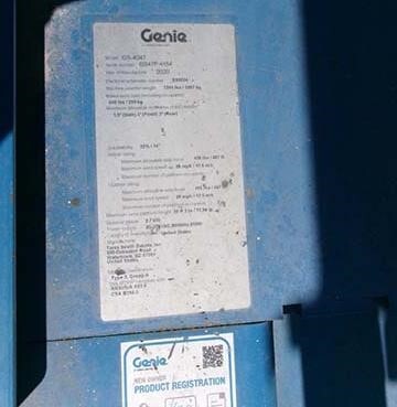 2020 Genie GS-4047-12