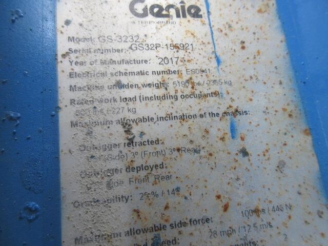 2017 Genie GS-3232 Picture 18 2017 Genie GS-3232-18