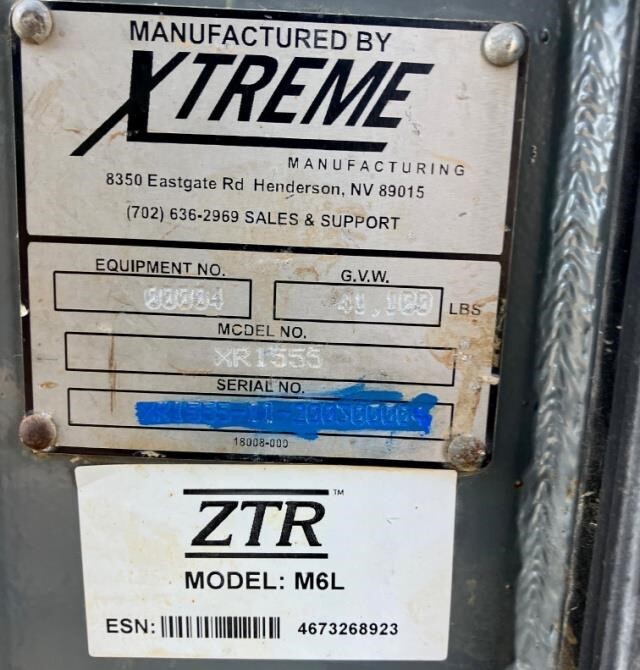 2020 Xtreme XR1555-5