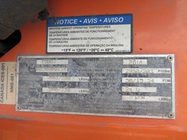 2018 JLG T500J-23
