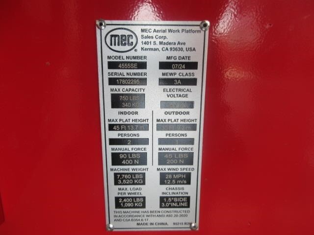 2025 MEC 4555SE-26