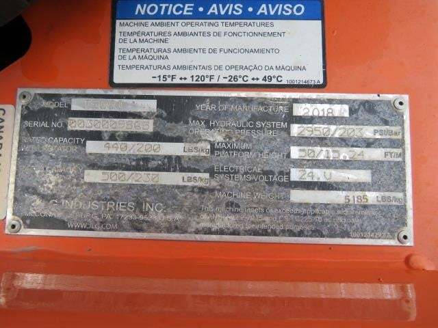 2018 JLG T500J Picture 24 2018 JLG T500J-24