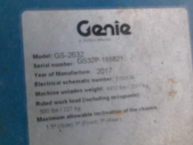 2017 Genie GS-2632-13