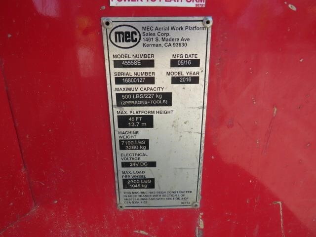 2016 MEC 4555SE Picture 23 2016 MEC 4555SE-23