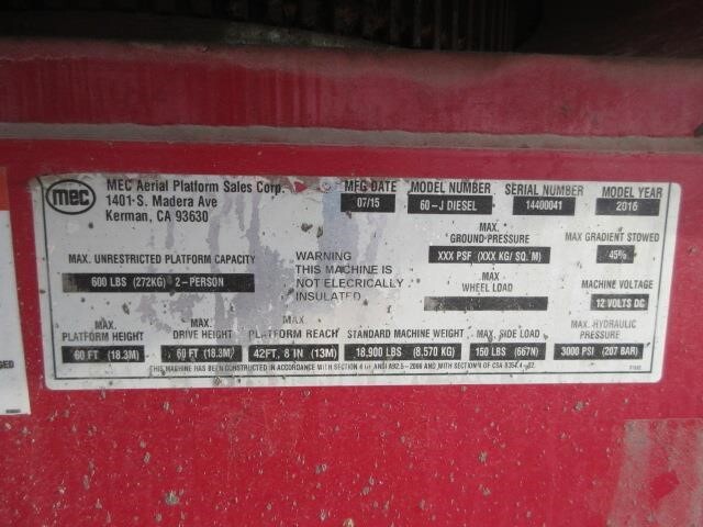 2016 MEC 60-J Picture 19 2016 MEC 60-J-19
