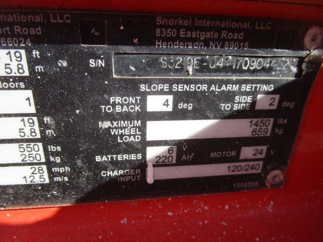 2017 Snorkel S3219E-19