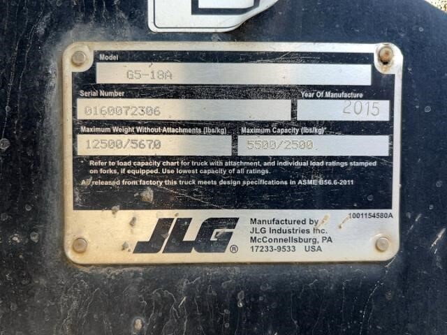 2015 JLG G5-18A-31