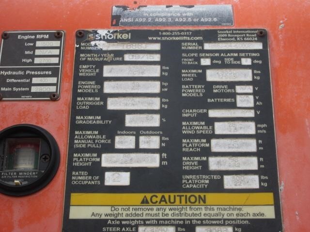 2015 Snorkel TB86J Picture 19 2015 Snorkel TB86J-19