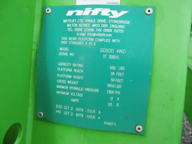 2018 Niftylift SD50 Picture 23 2018 Niftylift SD50-23