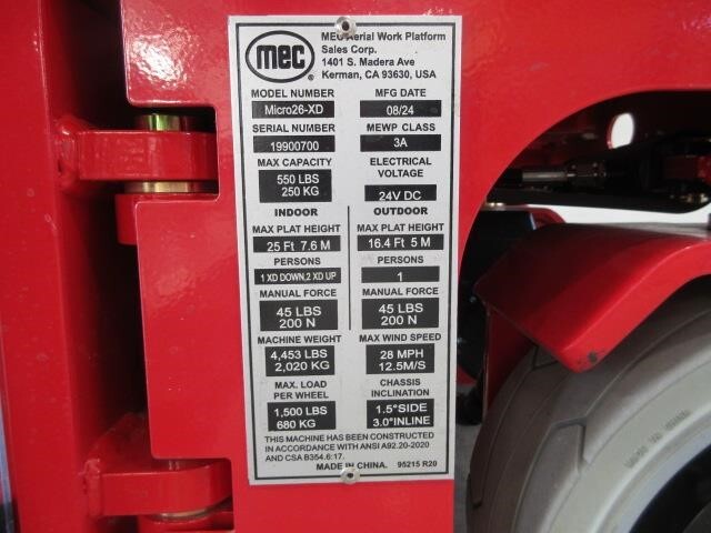 2025 MEC Micro 26-XD-28