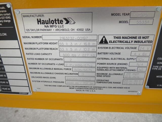 2025 Haulotte 5533A-27