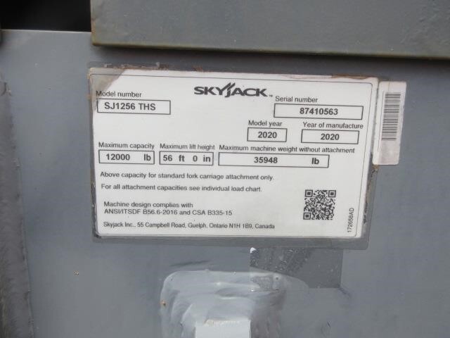 2020 Skyjack SJ1256 THS-22