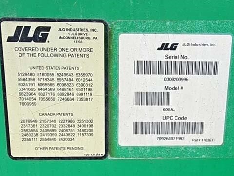 2015 JLG 600AJ Picture 30 2015 JLG 600AJ-30