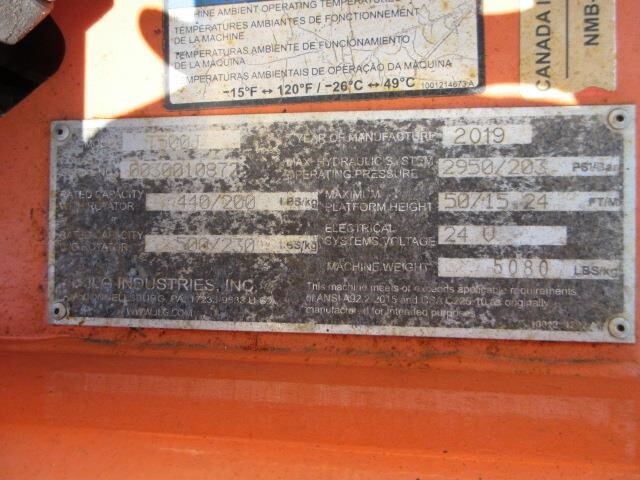 2019 JLG T500J Picture 20 2019 JLG T500J-20