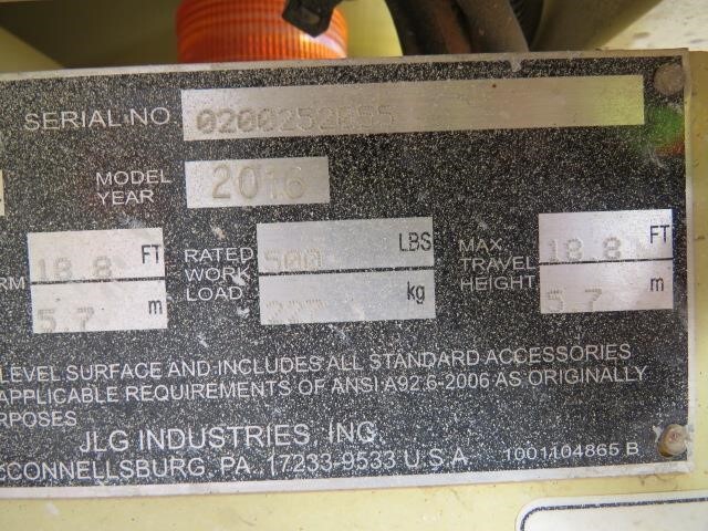 2016 JLG 1930ES Picture 11 2016 JLG 1930ES-11