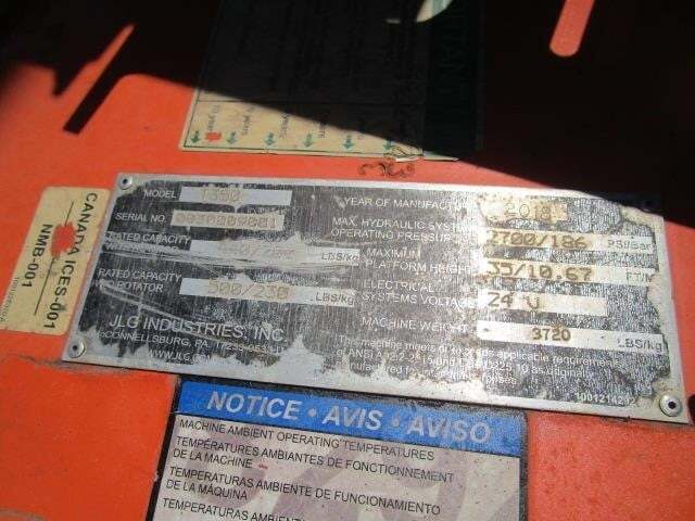 2018 JLG T350 Picture 25 2018 JLG T350-25